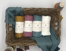 Load image into Gallery viewer, Coloured Bamboo cotton swaddle wrap