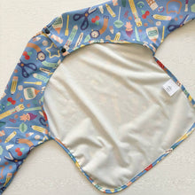 Load image into Gallery viewer, Crafty Print Long-Sleeved Waterproof Bib (M & L Sizes)