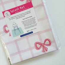 Load image into Gallery viewer, Pink Bows Messy Mat – Waterproof, Wipe Clean