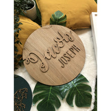 Load image into Gallery viewer, Wooden Name sign