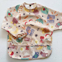 Load image into Gallery viewer, Snack Time Long-Sleeved Waterproof Bib (M &amp; L Sizes)
