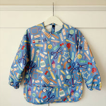 Load image into Gallery viewer, Crafty Print Long-Sleeved Waterproof Bib (M &amp; L Sizes)
