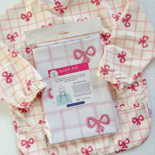 Load image into Gallery viewer, Pink Bows Messy Mat – Waterproof, Wipe Clean
