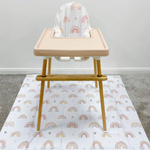 Load image into Gallery viewer, Multi-Use Splash Mat | Rainbow Print | Wipeable &amp; Waterproof
