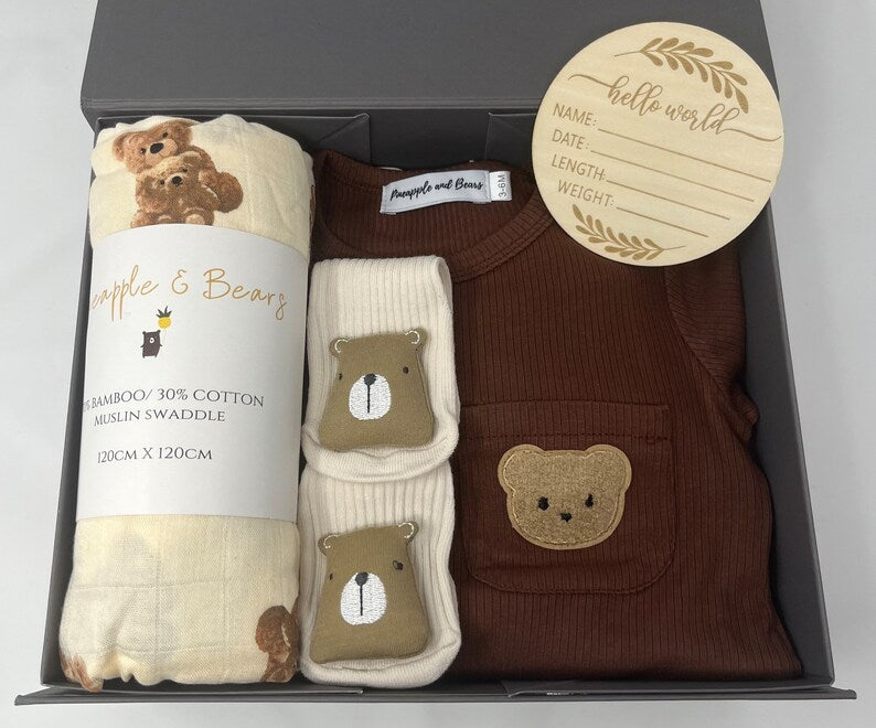 New Baby Bear Gift Box