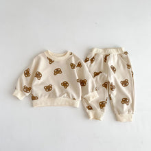 Load image into Gallery viewer, Finley bear two piece loungewear

