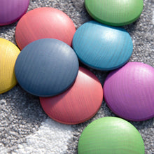 Load image into Gallery viewer, Rainbow Wooden Discs - Wooden toy - Montessori Toys
