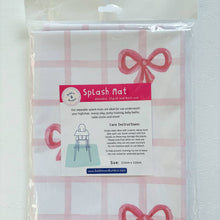 Load image into Gallery viewer, Pink Bows Messy Mat – Waterproof, Wipe Clean
