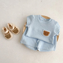 Load image into Gallery viewer, Leo bear shorts + tee set
