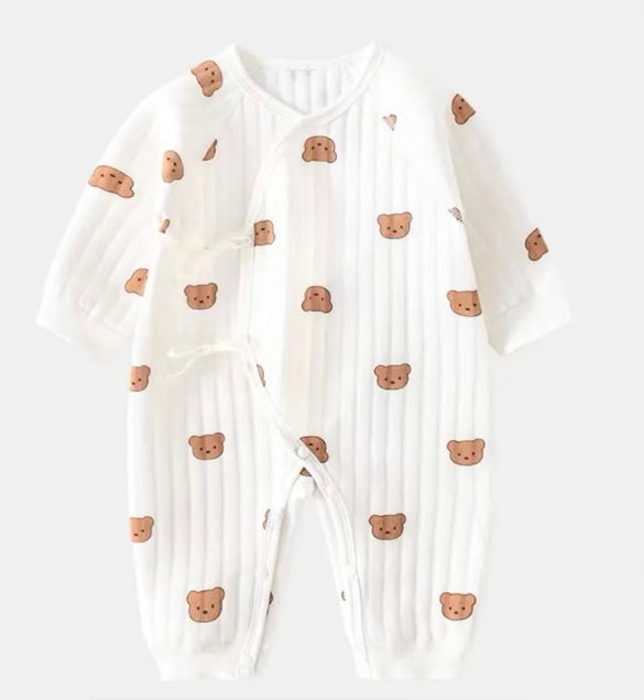Bear wrap baby romper