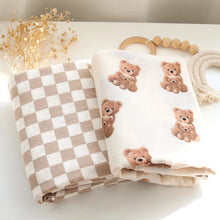 Load image into Gallery viewer, Bear dreams baby swaddle

