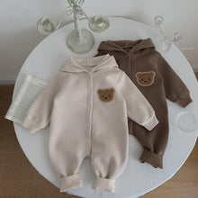 Load image into Gallery viewer, Beau bear baby sleepsuit
