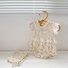 Load image into Gallery viewer, Poppy floral frill romper
