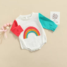 Load image into Gallery viewer, Layla rainbow romper
